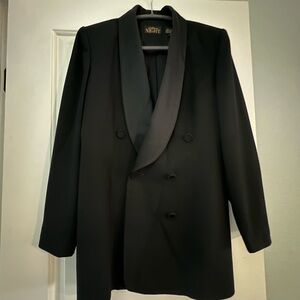 Liz Claiborne Black Tuxedo Jacket with Satin Collar